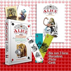 Box Alice No País Das Maravilhas E Alice Através Do Espelho + Alice Para Colorir Capa comum